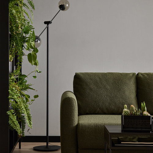 Ohio floor lamp smoky shade állólámpa