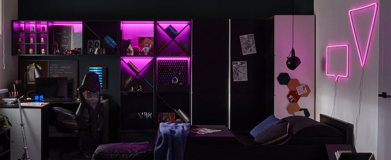RGB LED backlight remote control, 2-piece szett Young Users Next kiegészítő, fekete