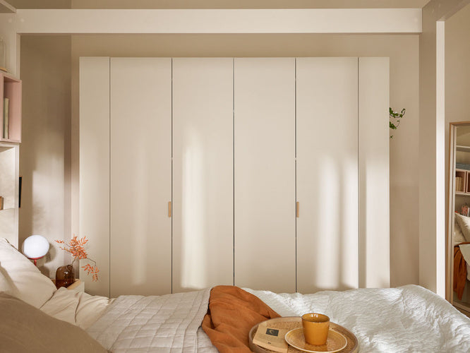 4You Fresh 4 ajtós ruhásszekrény – 206 cm, homokbézs