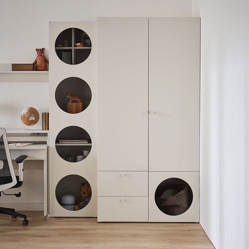 Keskeny shelving front arrangement 7 Reli könyvespolc