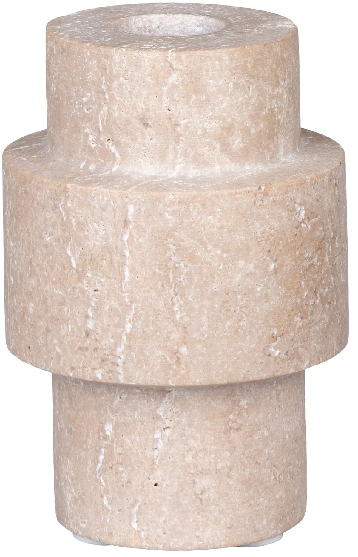 Travertine candle holder gyertyatartó