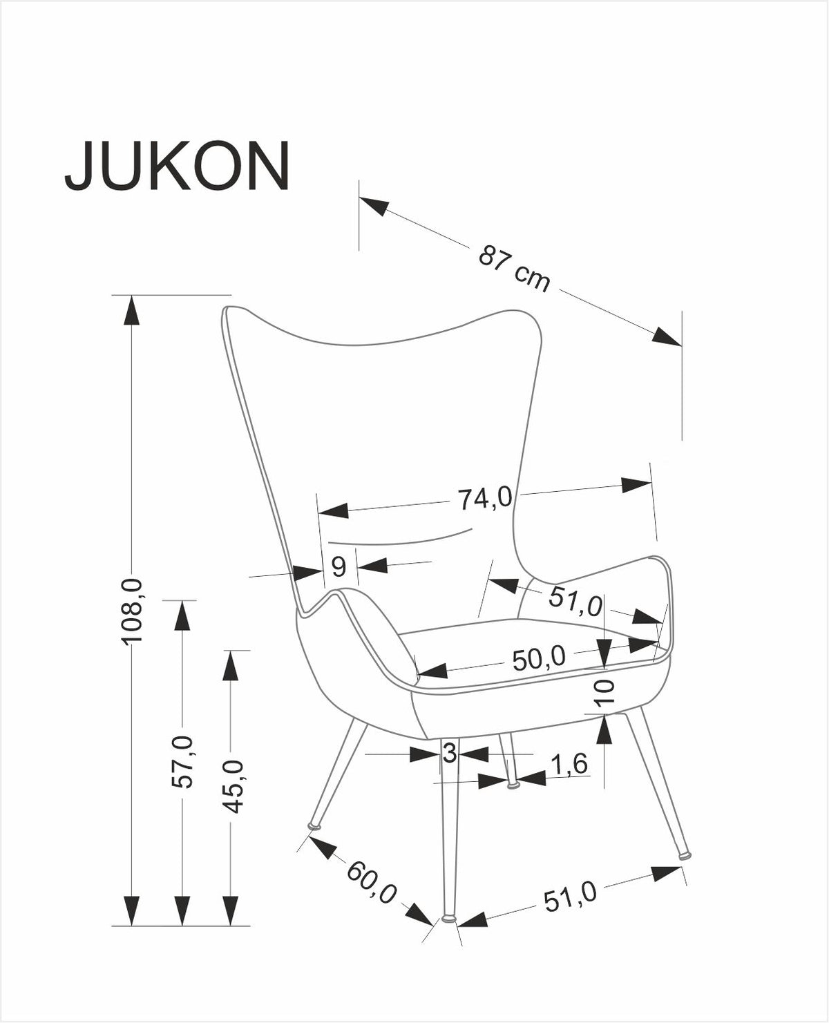Jukon pihenőfotel