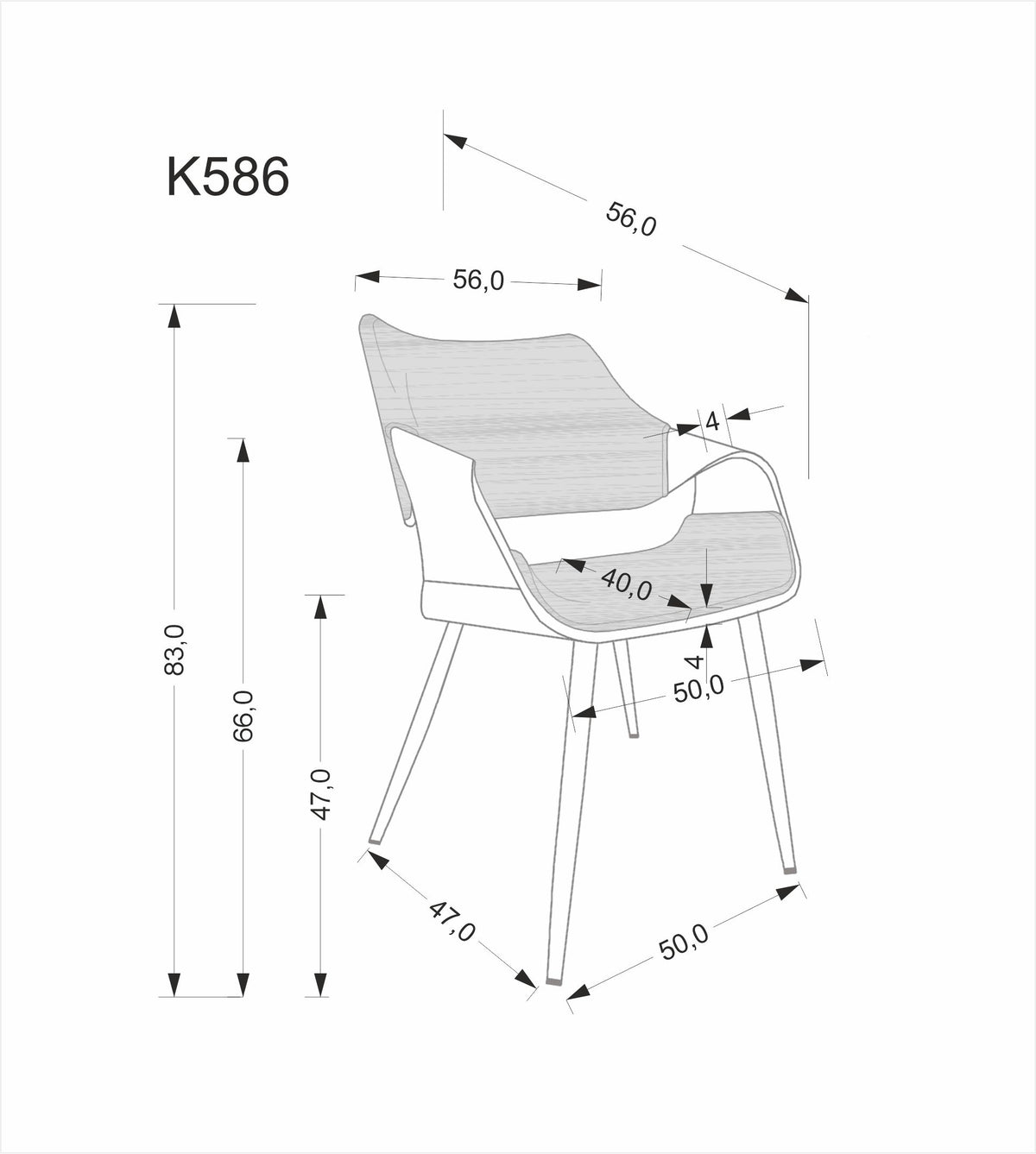 K586 szék