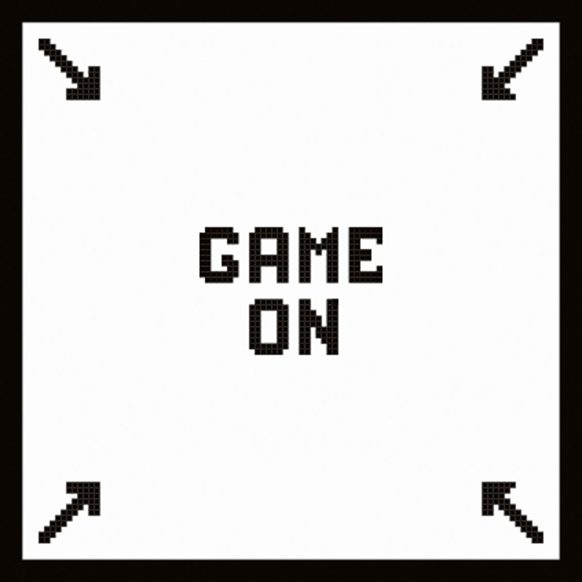 Metal front overlay Game On Young Users Next kiegészítő, fekete