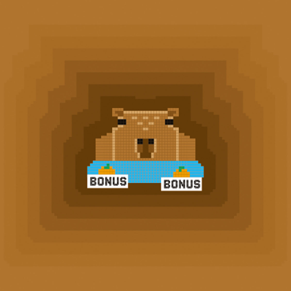 Metal front overlay Pixel Capybara Young Users Next kiegészítő