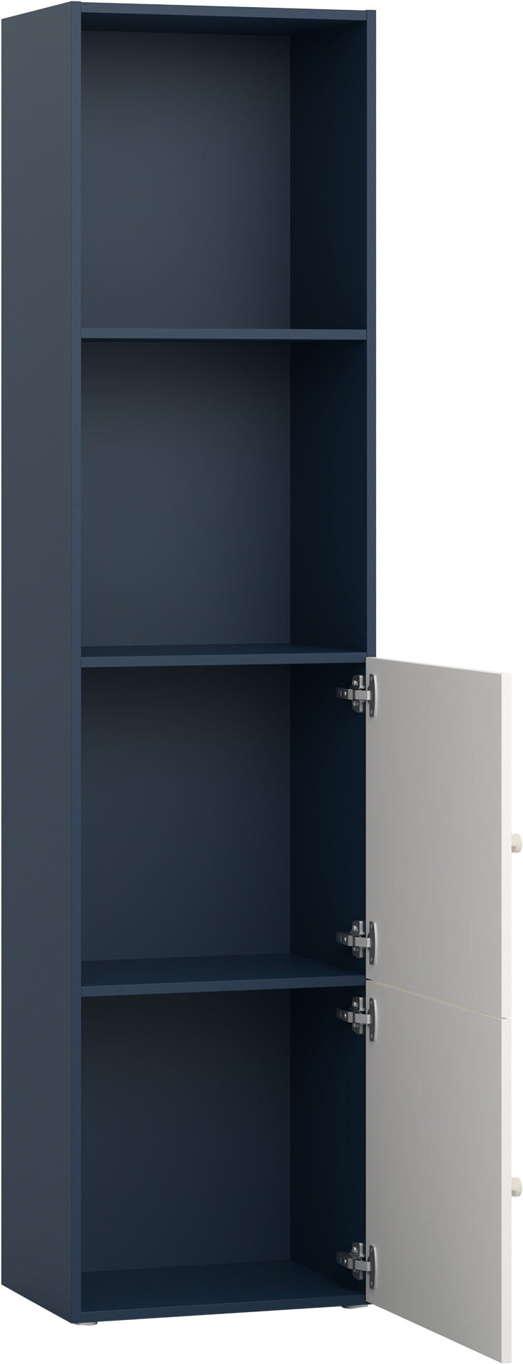 Keskeny shelving front arrangement 1 Reli könyvespolc