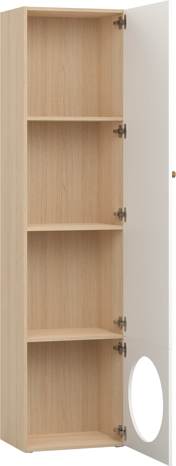Keskeny shelving front arrangement 3 Reli könyvespolc