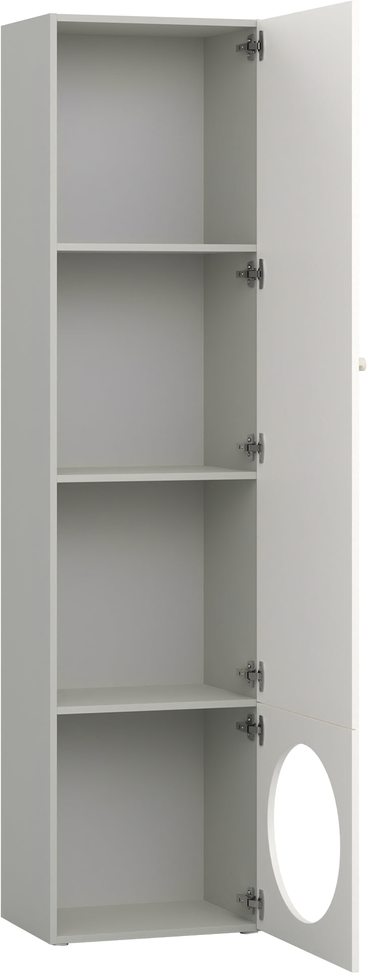 Keskeny shelving front arrangement 3 Reli könyvespolc