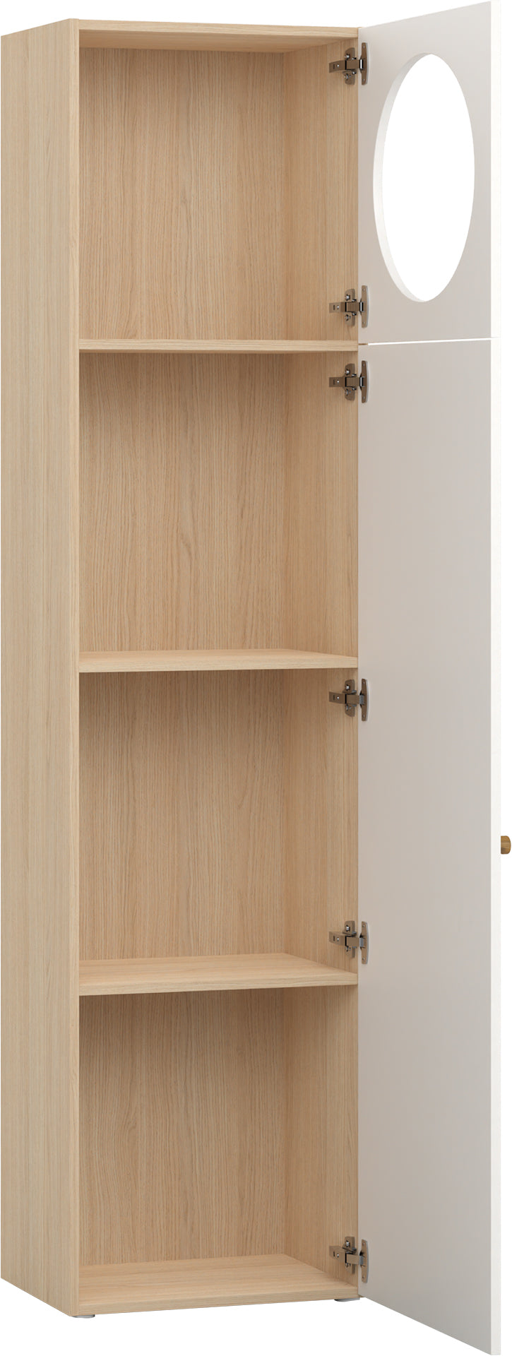 Keskeny shelving front arrangement 4 Reli könyvespolc
