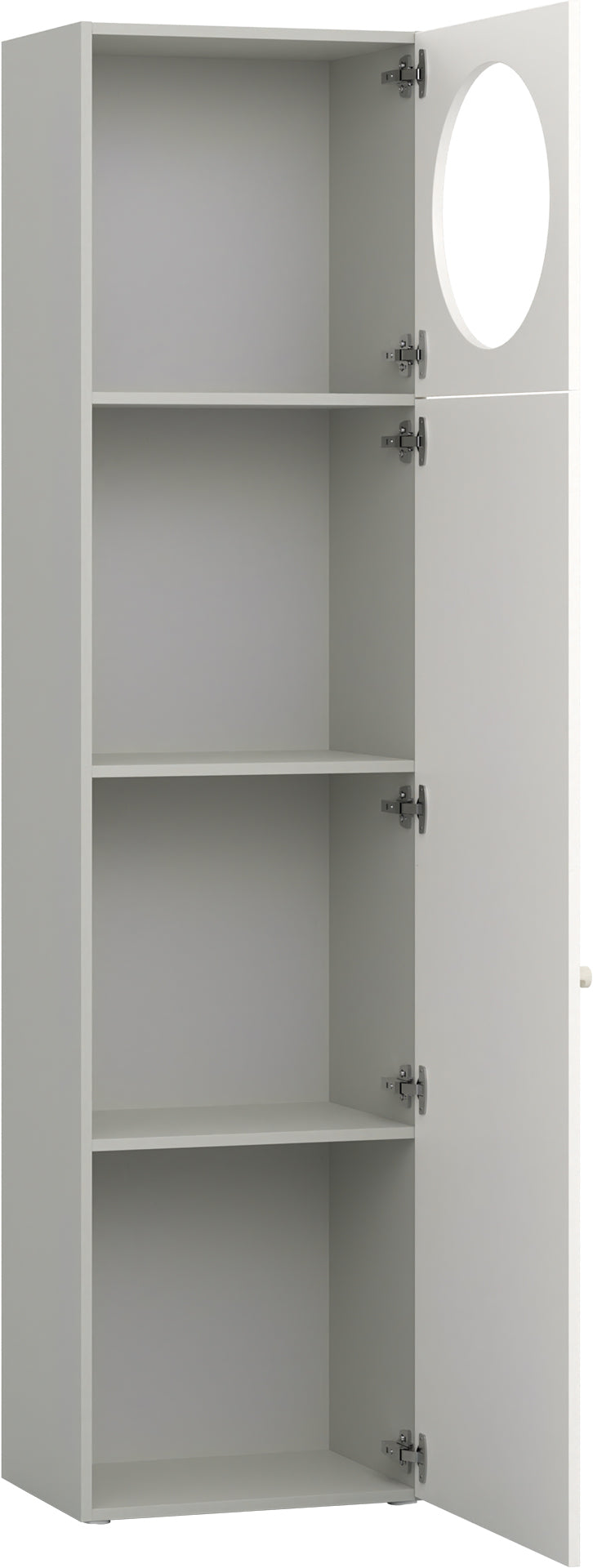 Keskeny shelving front arrangement 4 Reli könyvespolc