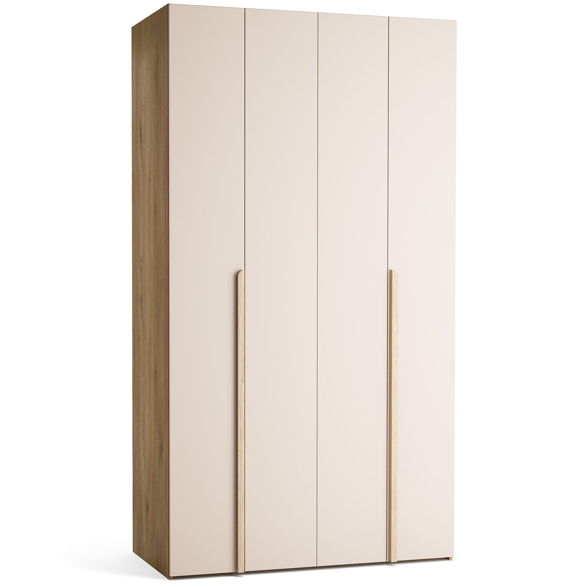 Stor cabinet system - presets 125x225 Stor COMFORT interior long handle rounded body front ruhásszekrény, tölgy homok bézs