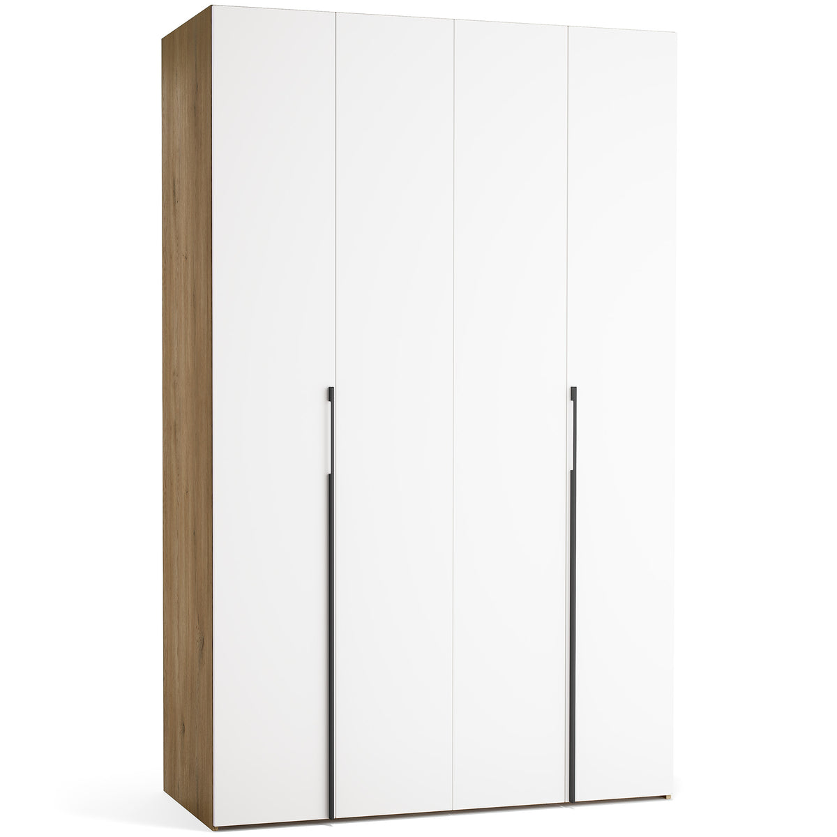 Stor cabinet system - presets 140x225 Stor MAXI interior long handle metal body front ruhásszekrény, fekete tölgy fehér