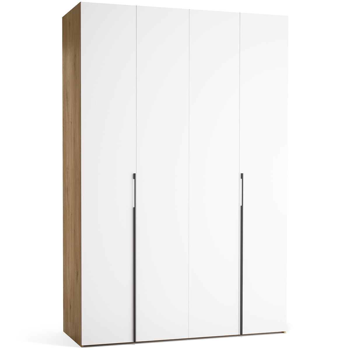 Stor cabinet system - presets 160x240 Stor interior EASY long handle metal body front ruhásszekrény, fekete tölgy fehér