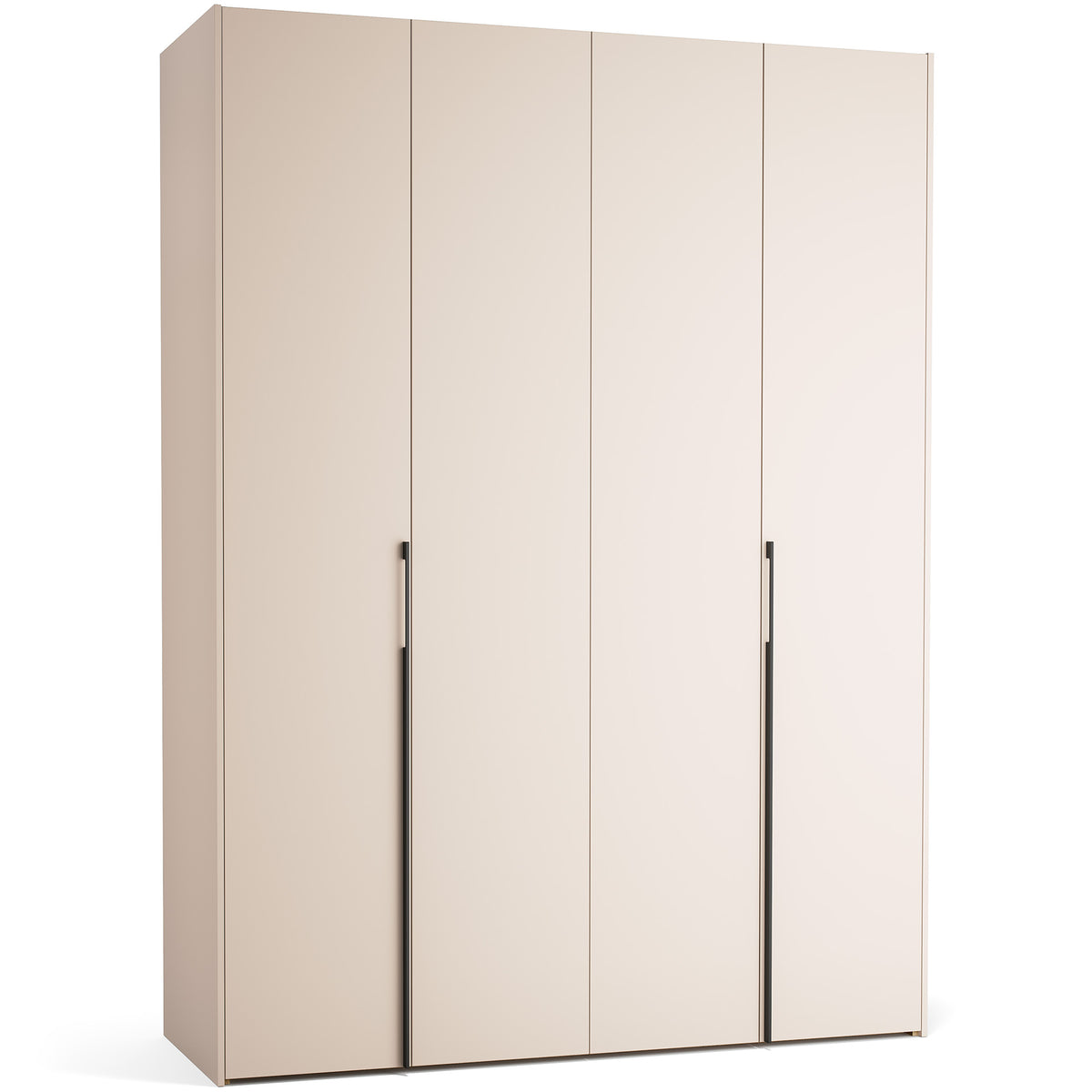 Stor cabinet system - presets 175x240 Stor COMFORT interior long handle metal body front side overlays ruhásszekrény, fekete tölgy homok bézs
