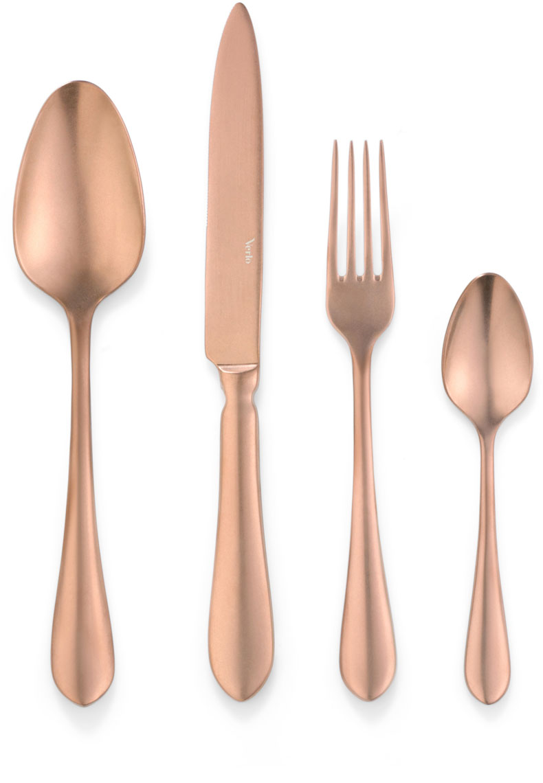 DESTELLO COPPER 24-piece evőeszköz-készlet