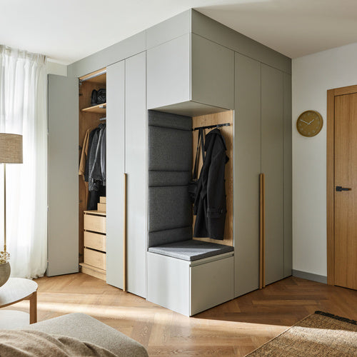 Stor cabinet system Hallway furniture szett shoe seat 225 Stor bútorszett