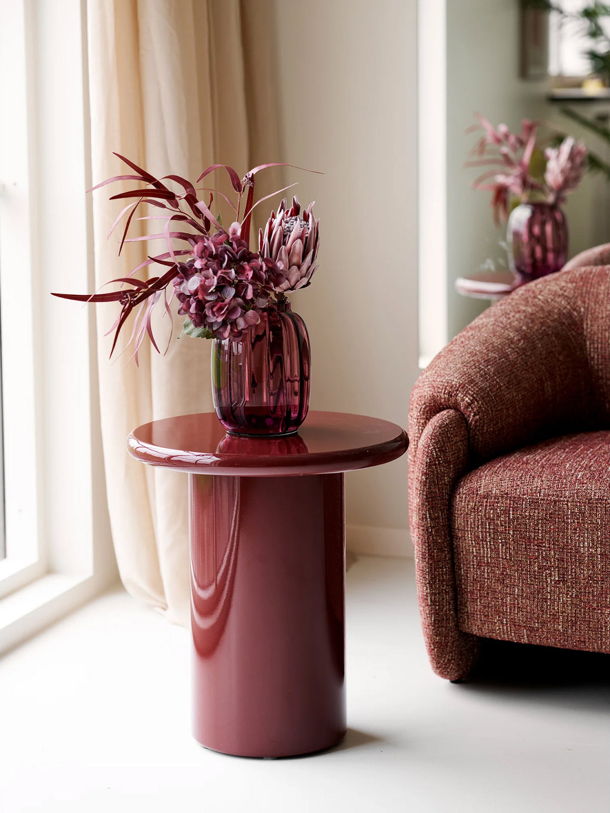 House Nordic maroon váza