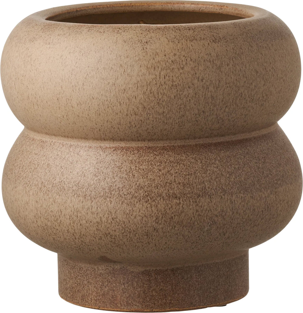 House Nordic ceramic flowerpot cover takaróelem, barna