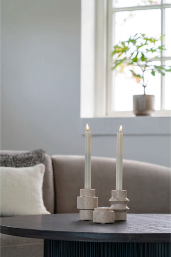 Travertine candle holder gyertyatartó