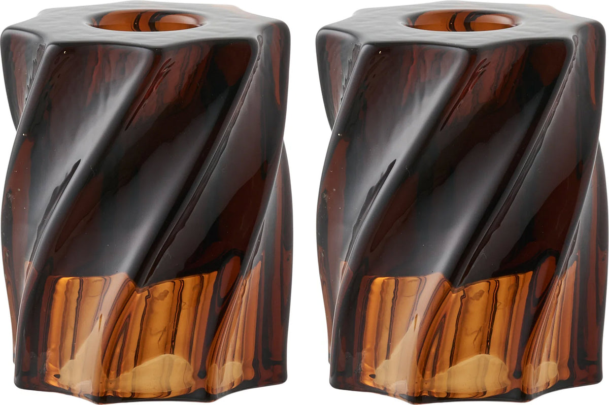 House Nordic candle holder kpl 2 pcs. gyertyatartó, barna