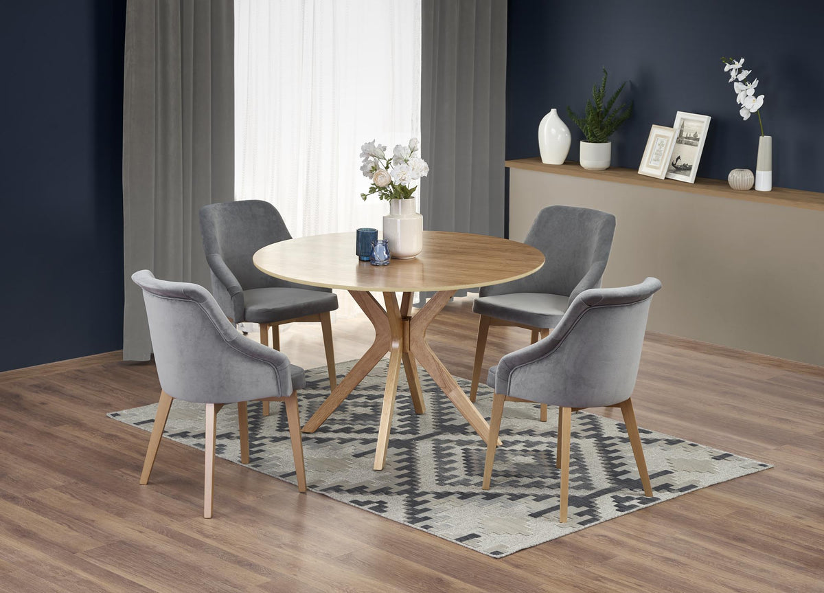 Nicolas kerek étkezőasztal