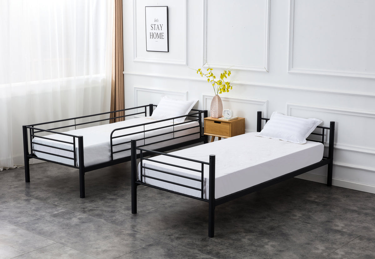 Bunky emeletes ágy (2 egyszemélyes ággyá alakítható)– fekete