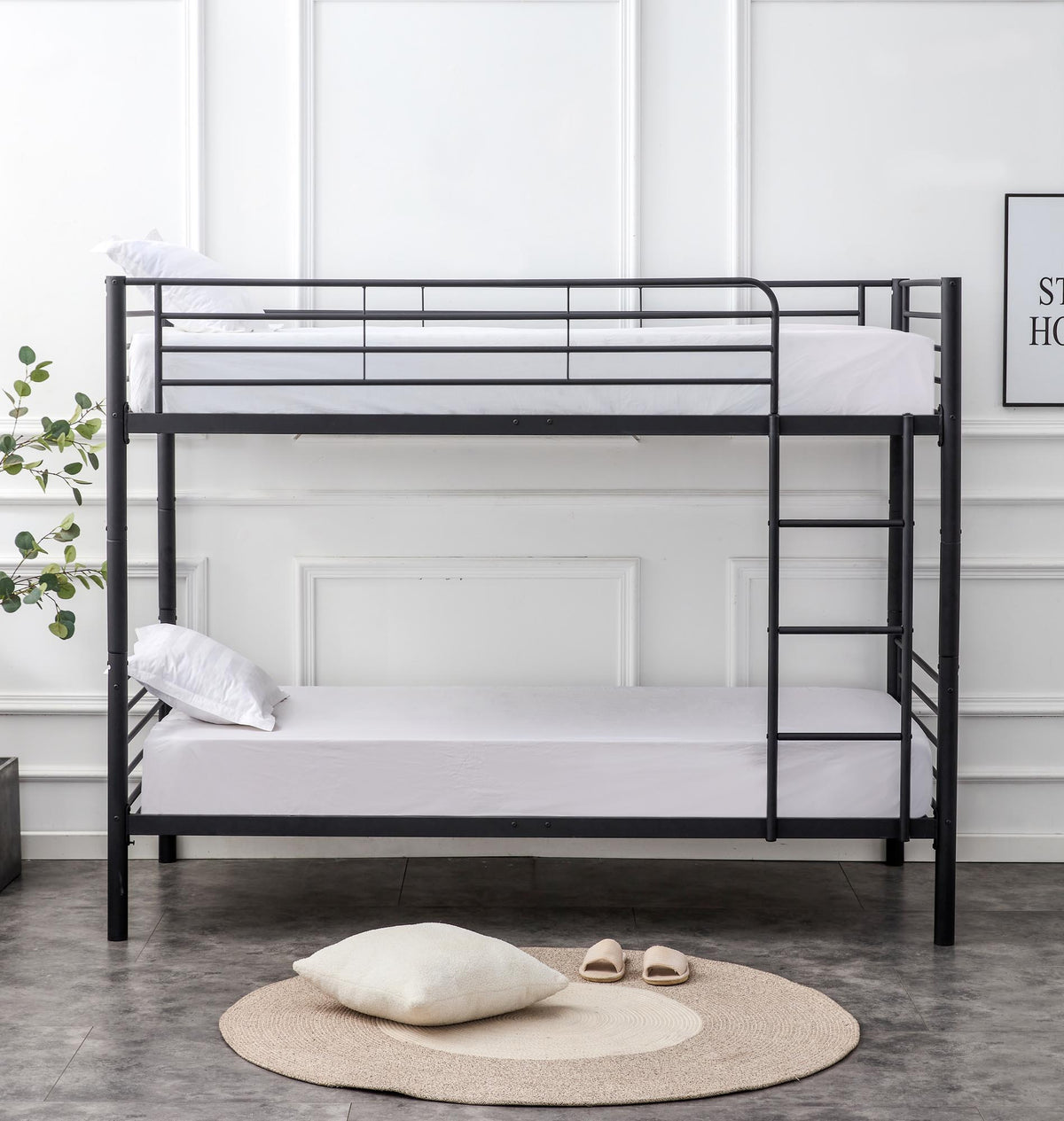 Bunky emeletes ágy (2 egyszemélyes ággyá alakítható)– fekete