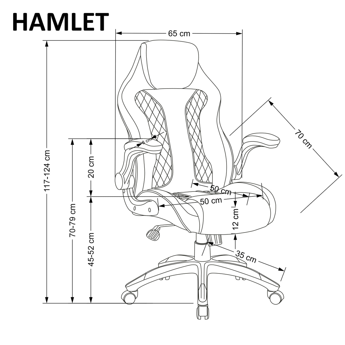 Hamlet forgószék