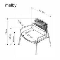 Melby kerti fotel