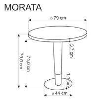Morata kerek étkezőasztal