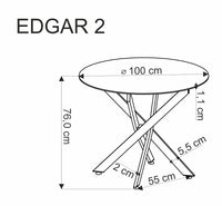 Edgar 2 étkezőasztal