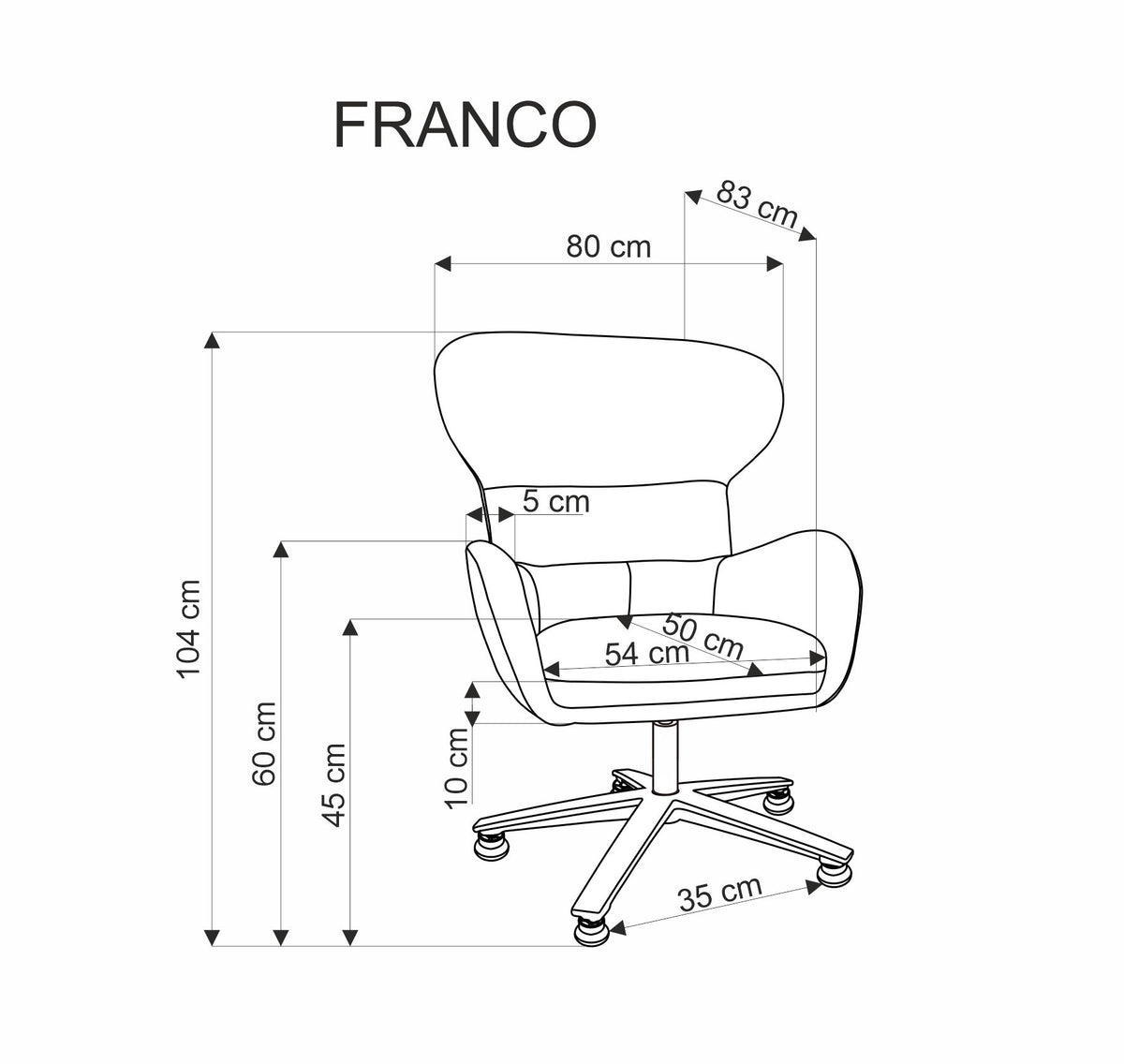 Franco forgófotel
