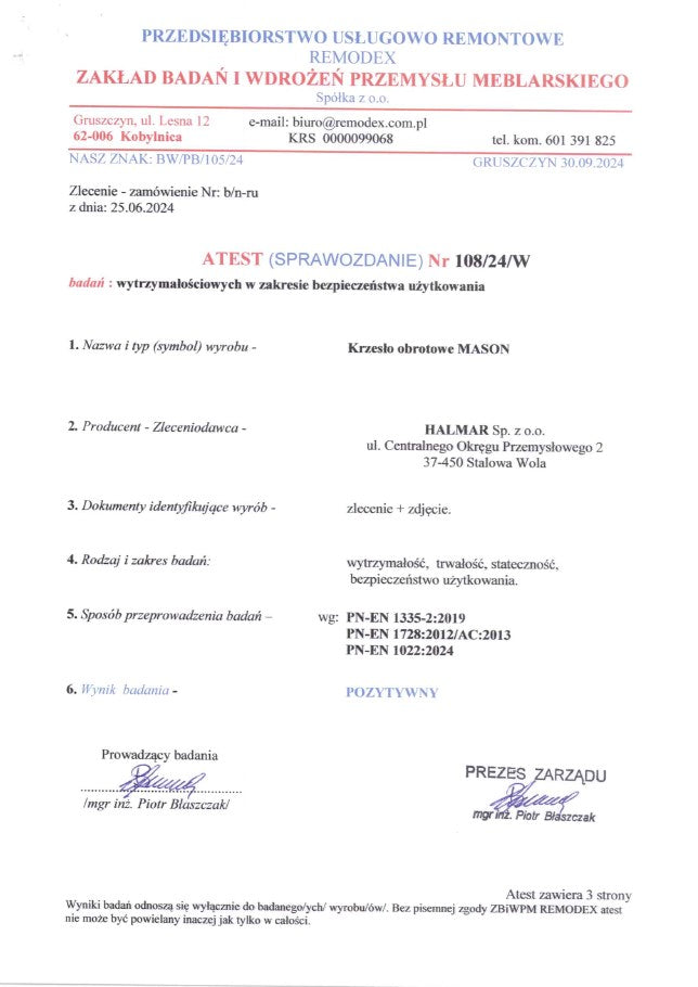 Mason forgószék