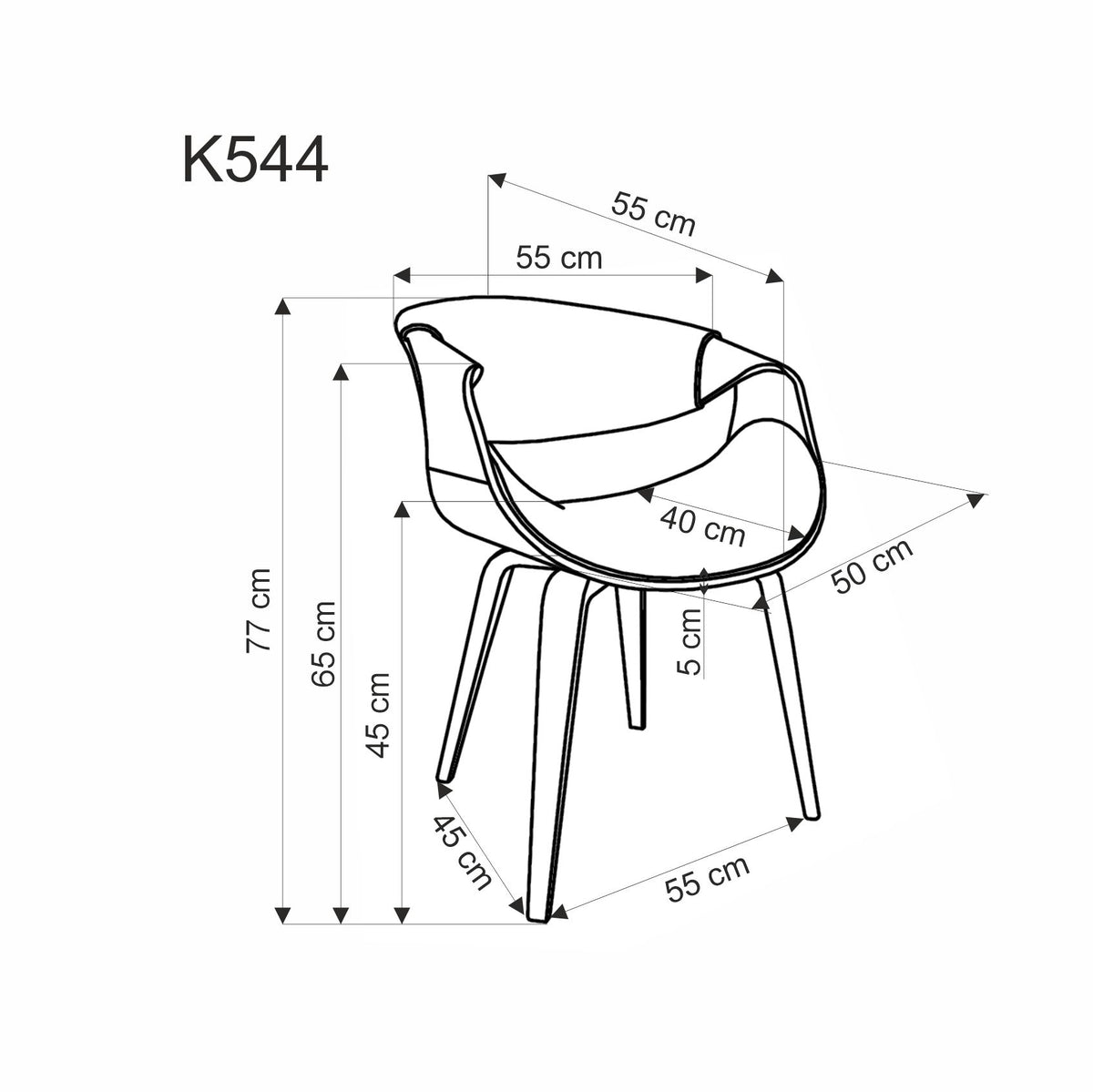 K544 szék