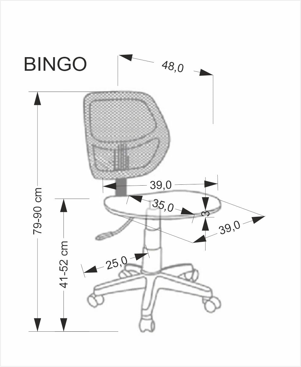 Bingo ifjúsági forgószék