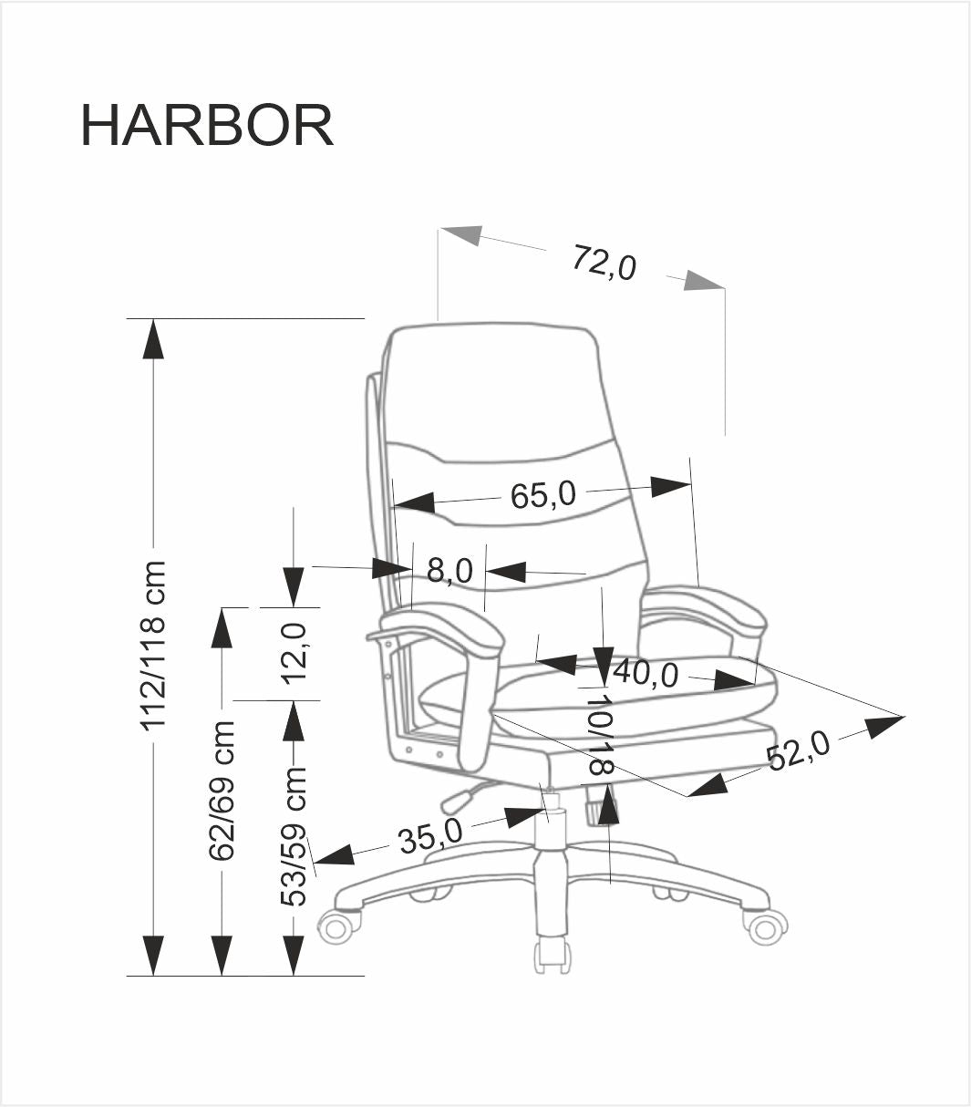 Harbor forgószék