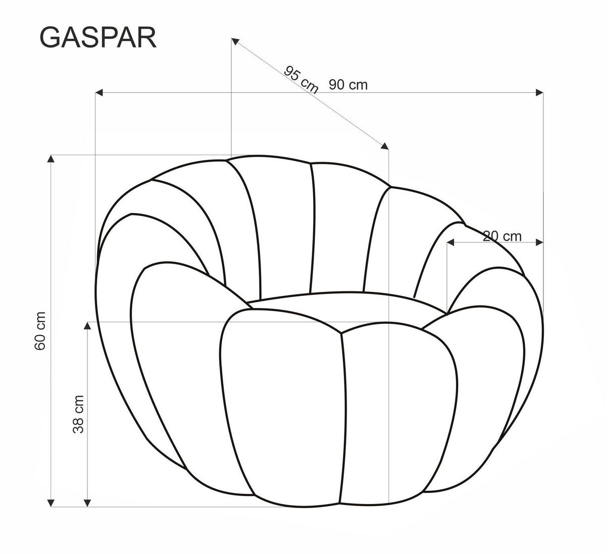 Gaspar 2 pihenőfotel