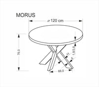 Morus kerek étkezőasztal
