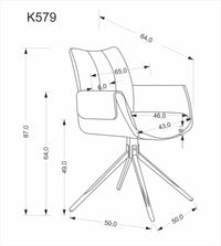 K579 forgatható szék