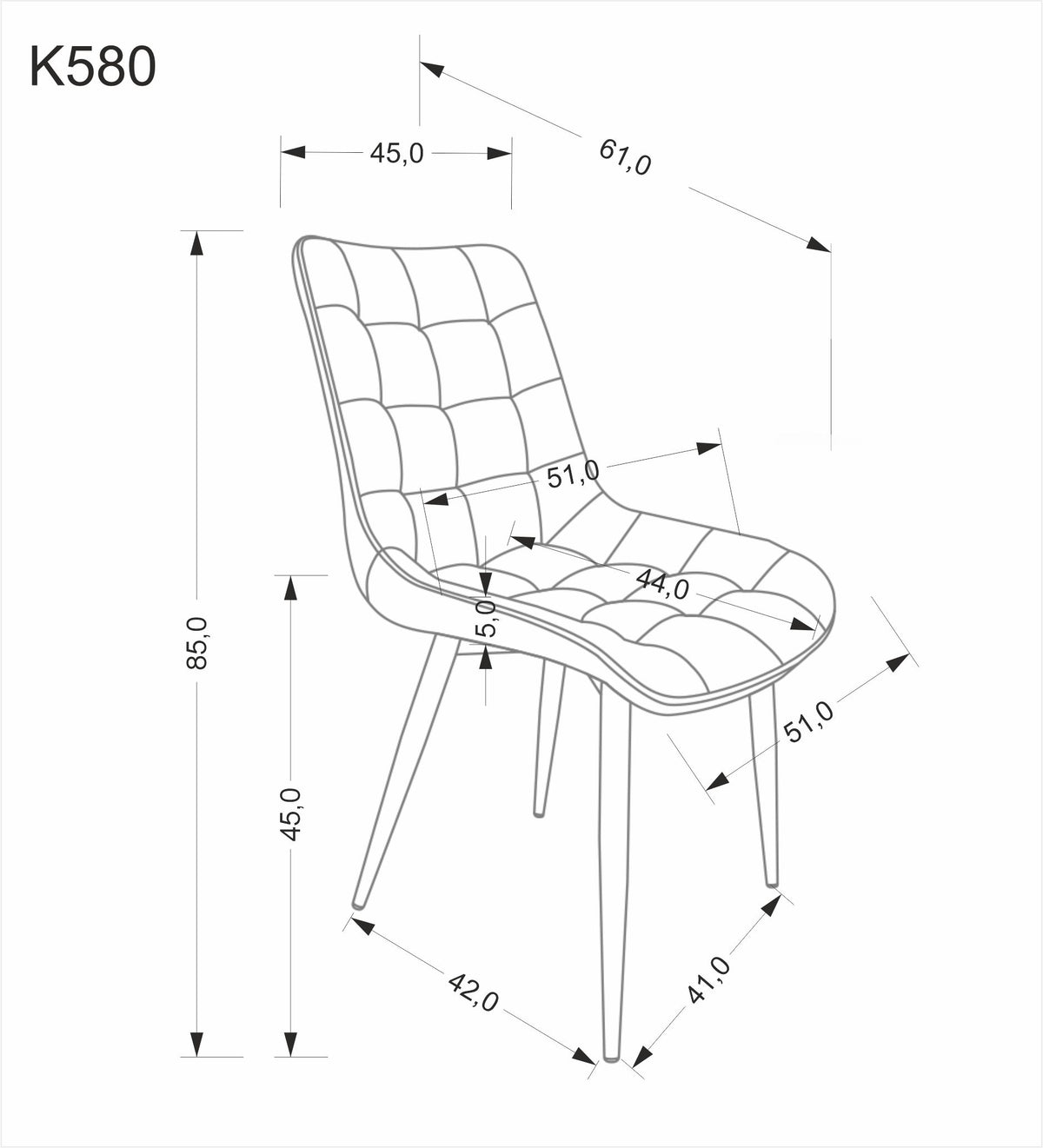 K580 szék