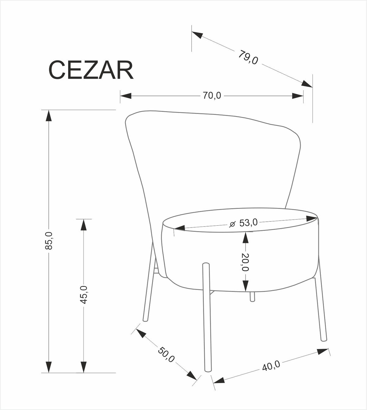 Cezar pihenőfotel