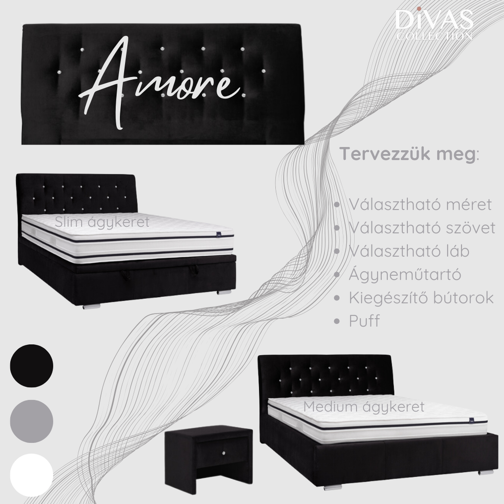 Amore tervezhető ágy