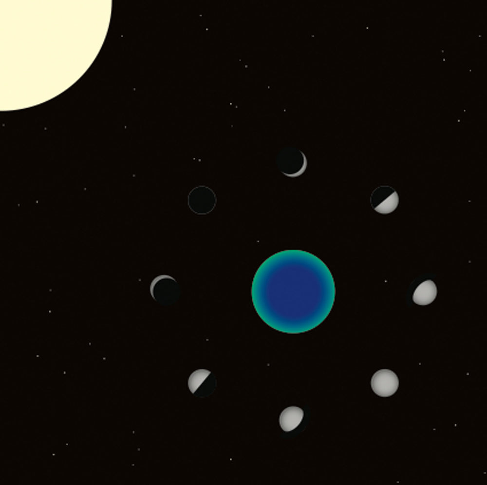 Metal front overlay Cosmos Moon Phases Young Users Next kiegészítő