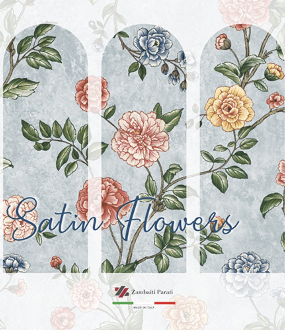 Satin Flowers tapétakönyv / Zambaiti Parati