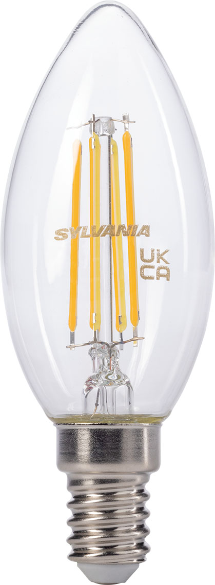 Sylvania E14 Retro Filament Candle LED 4.5W 470LM 2700K izzó