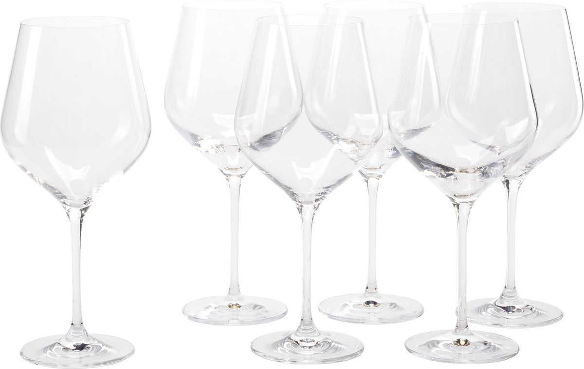 Wine, szett 6 pcs. Splendour zseb / tartó, piros