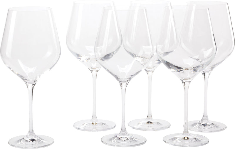 Wine, szett 6 pcs. Splendour zseb / tartó, piros