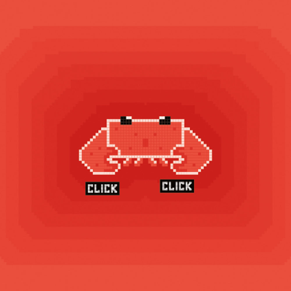 Metal front overlay Pixel Crab Young Users Next kiegészítő