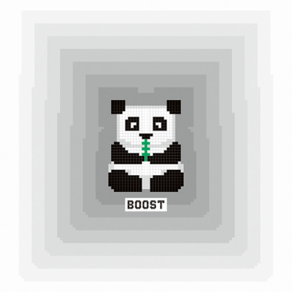 Metal front overlay Pixel Panda Young Users Next kiegészítő