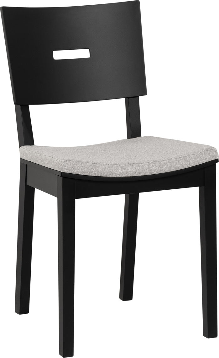 Simple kárpitozott II szék, fekete